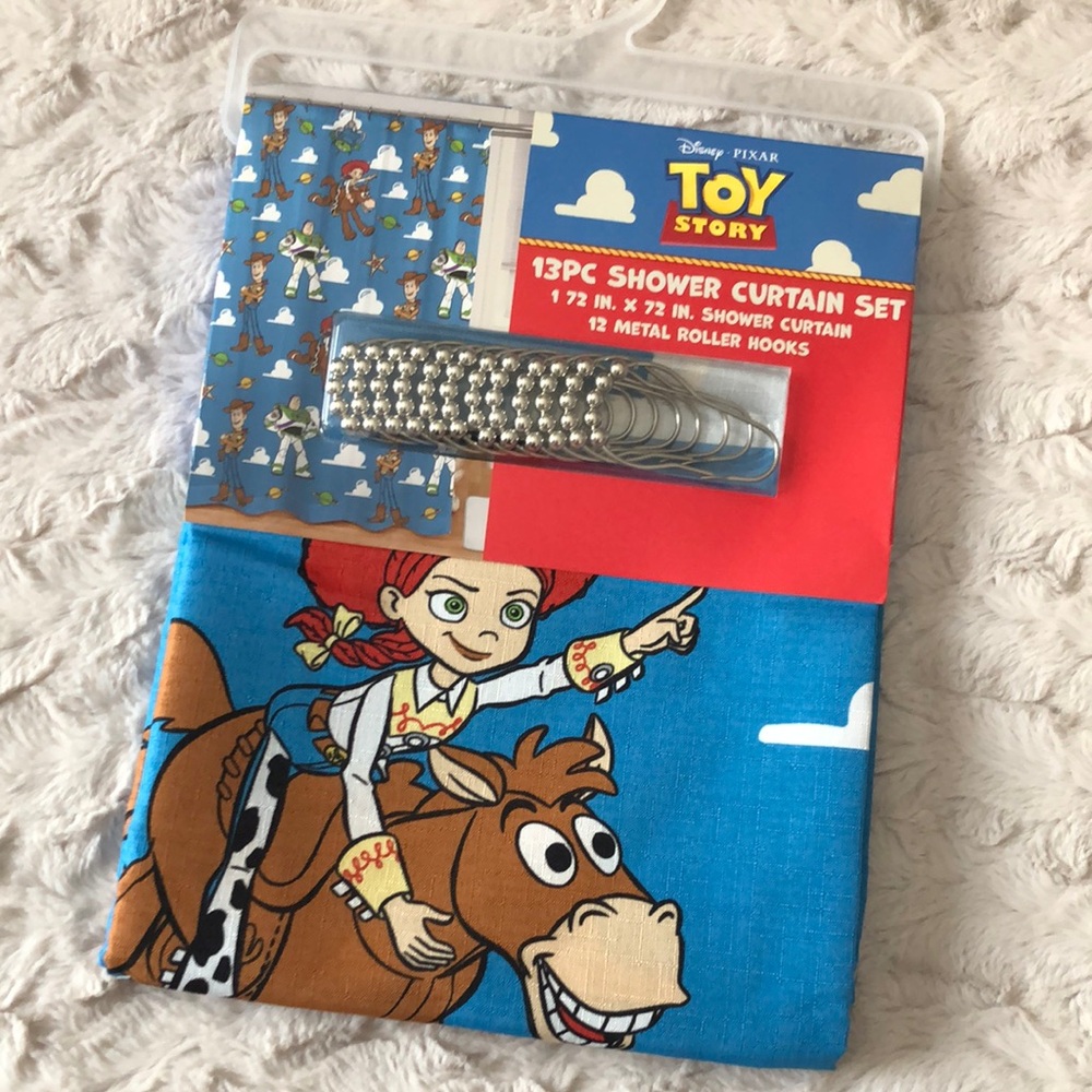 Disney Toy Story Kids Shower Curtain Set